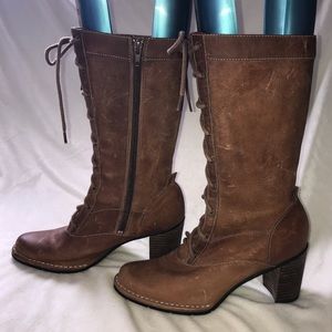 clarks indigo lace up boots